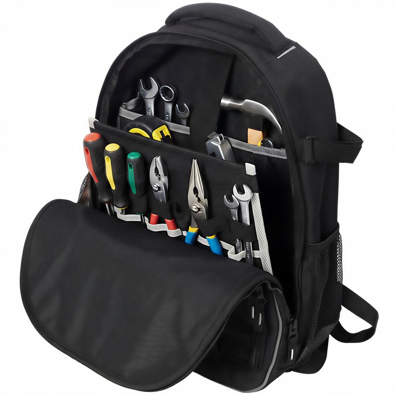 Heavy-Duty Tool Bag Oxford Cloth Multifunctional Tool Backpack for Electricians