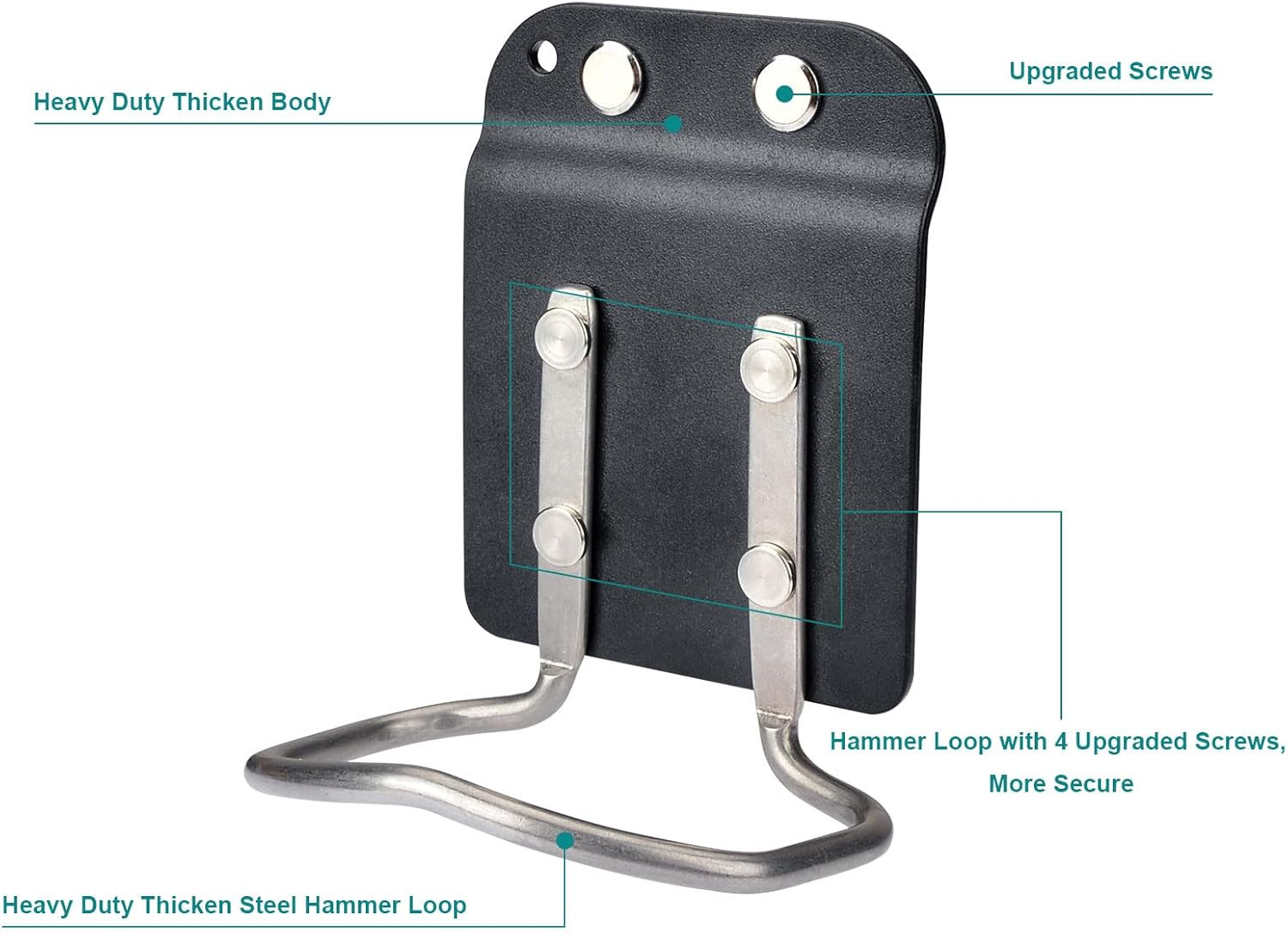 b Hammer Loop for 2″ Belt, Hammer Holder Belt Clip, Hammer Holster Clip on Rock