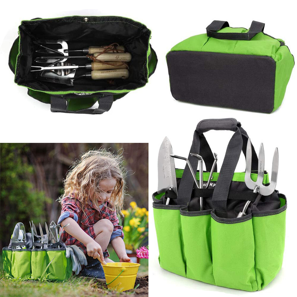 WORKPRO Garden Tool Bag Garden Tote Storage Bag With 8 Pockets Home Organizer