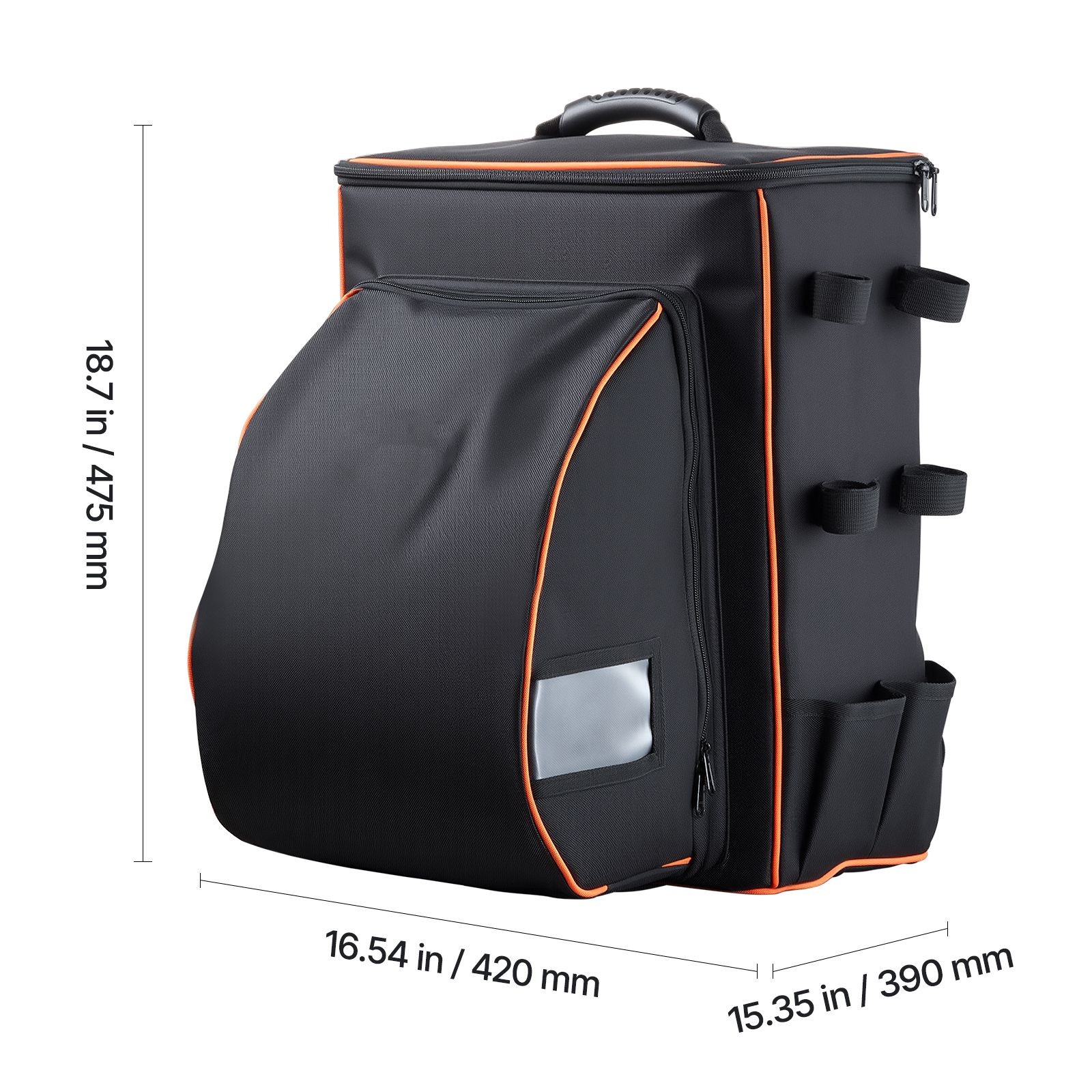 Welder Tool Backpack 35.6L, 600D Polyester, for Helmet, Jacket, Gloves, Grinder