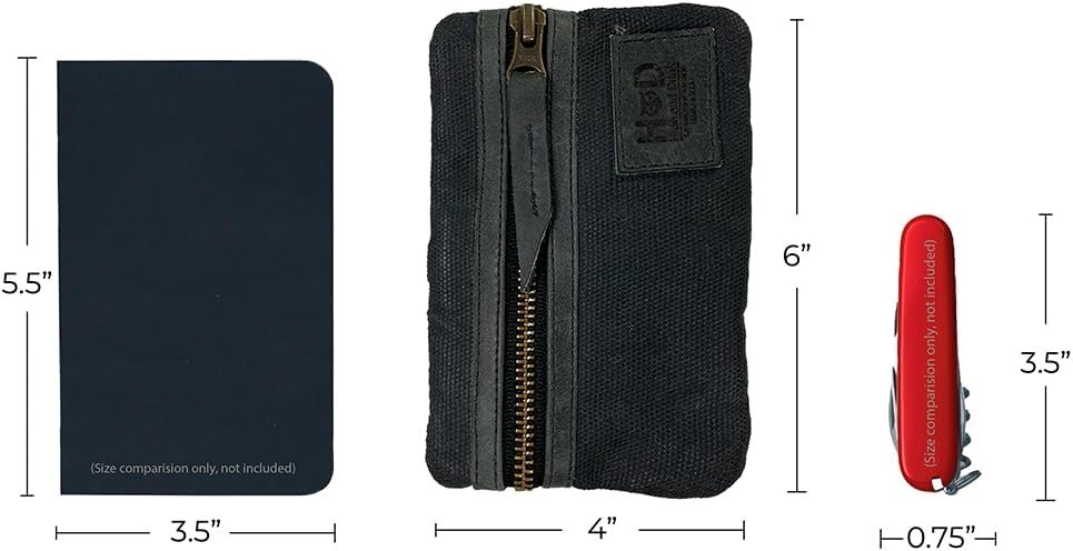 Hide & Drink, Multi-Tool Pocket Pouch, Compact Multipurpose EDC Zippered Bag