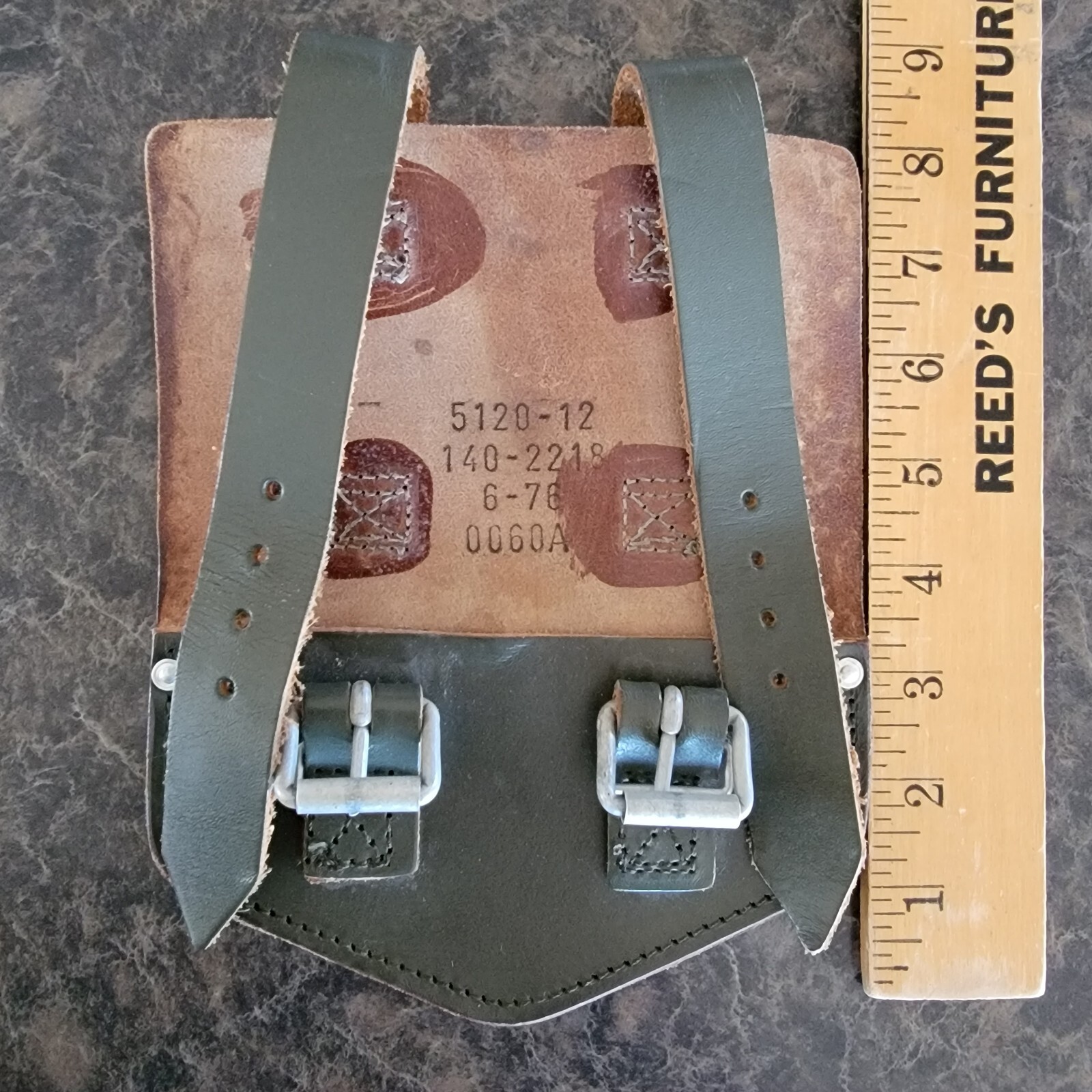 Heavy Duty Leather Tool Belt Accessories Loop Attachment Hunting military green
