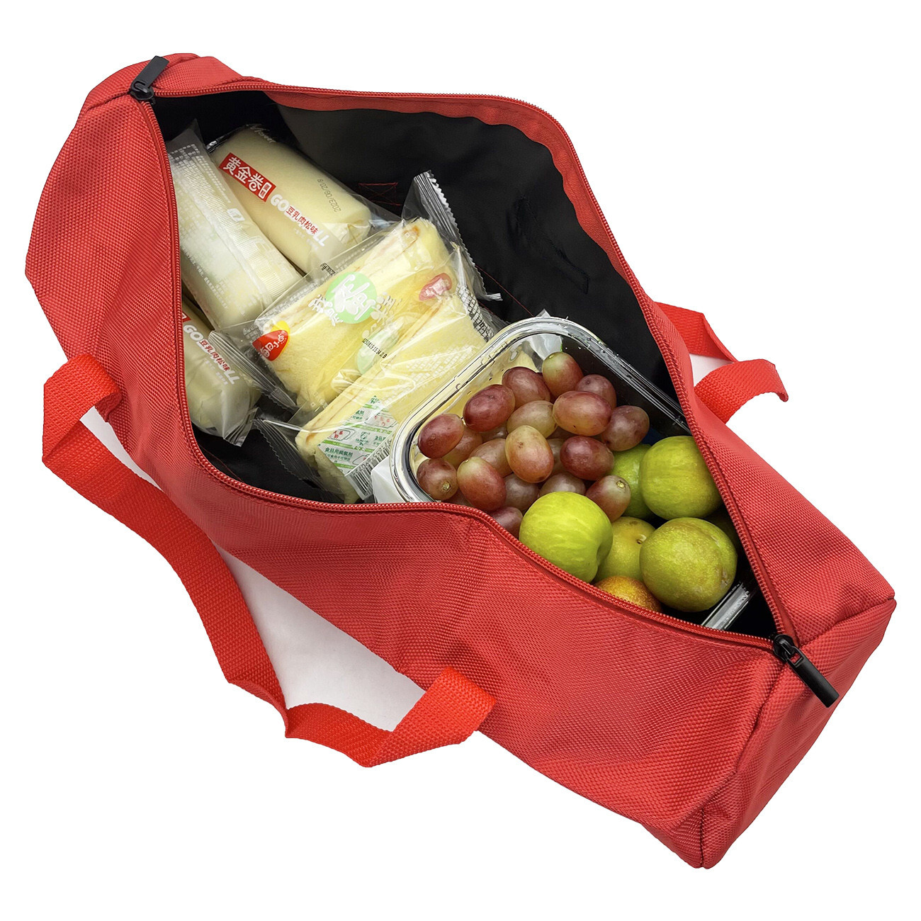 16inch Red Tool Bag with Zippers Multi Purpose storage for home 15.75×5.12in