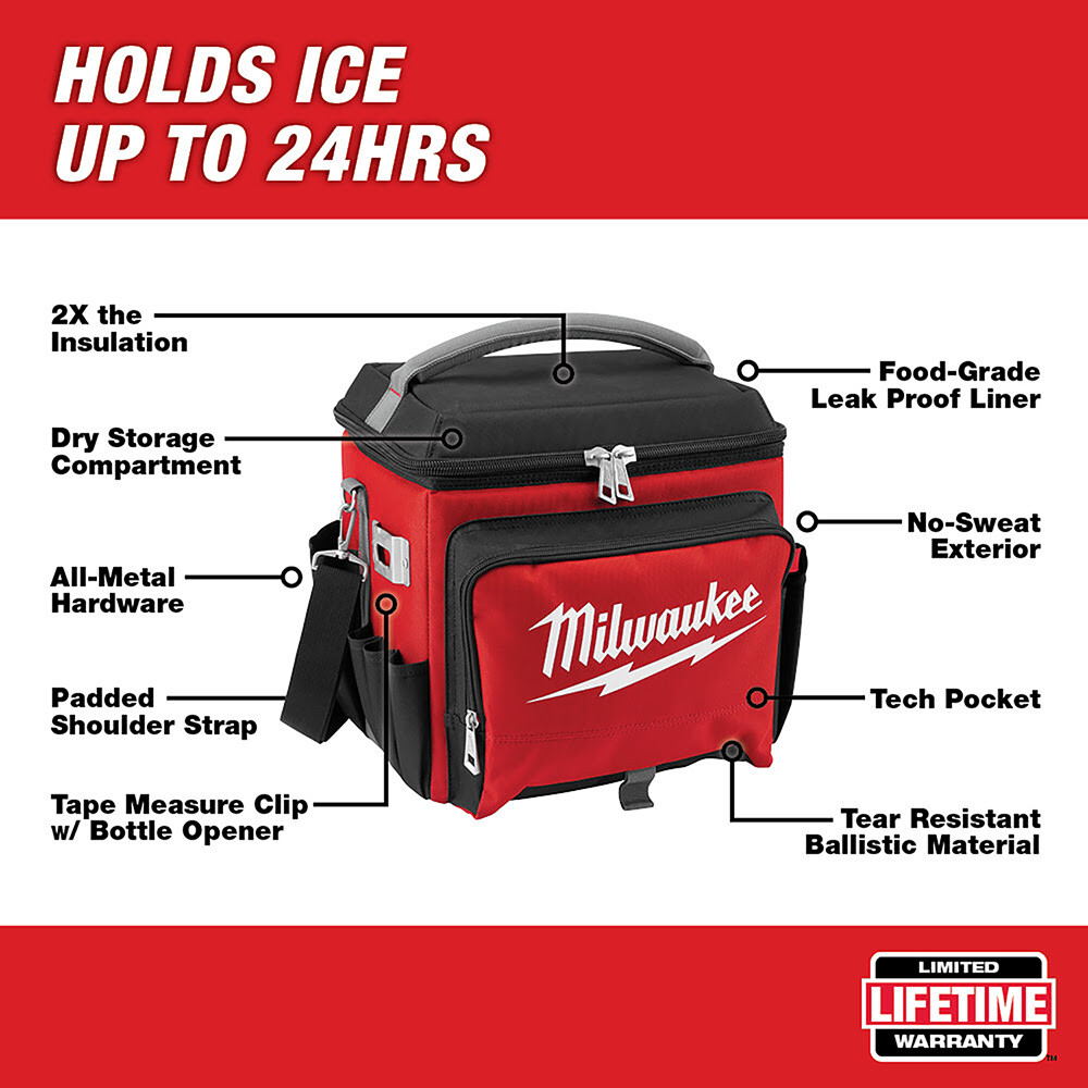 Milwaukee 48-22-8250 21.65-Quart Double Insulated 1680D Ballistic Jobsite Cooler