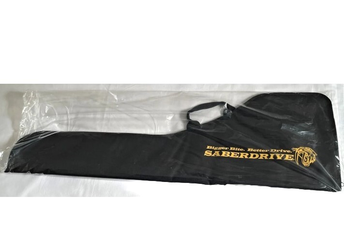 42″ Saberdrive Strip Screw Tool Bag with Heavy Duty Zipper & Handle Black & Gold