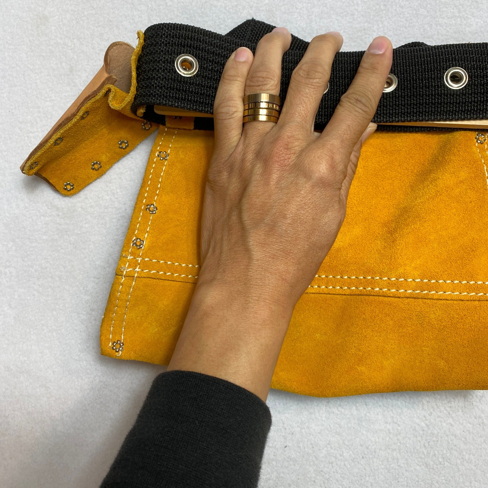 Husky CLC Custom Leathercraft Suede Tool Belt Work Gear Pouch Carpentry