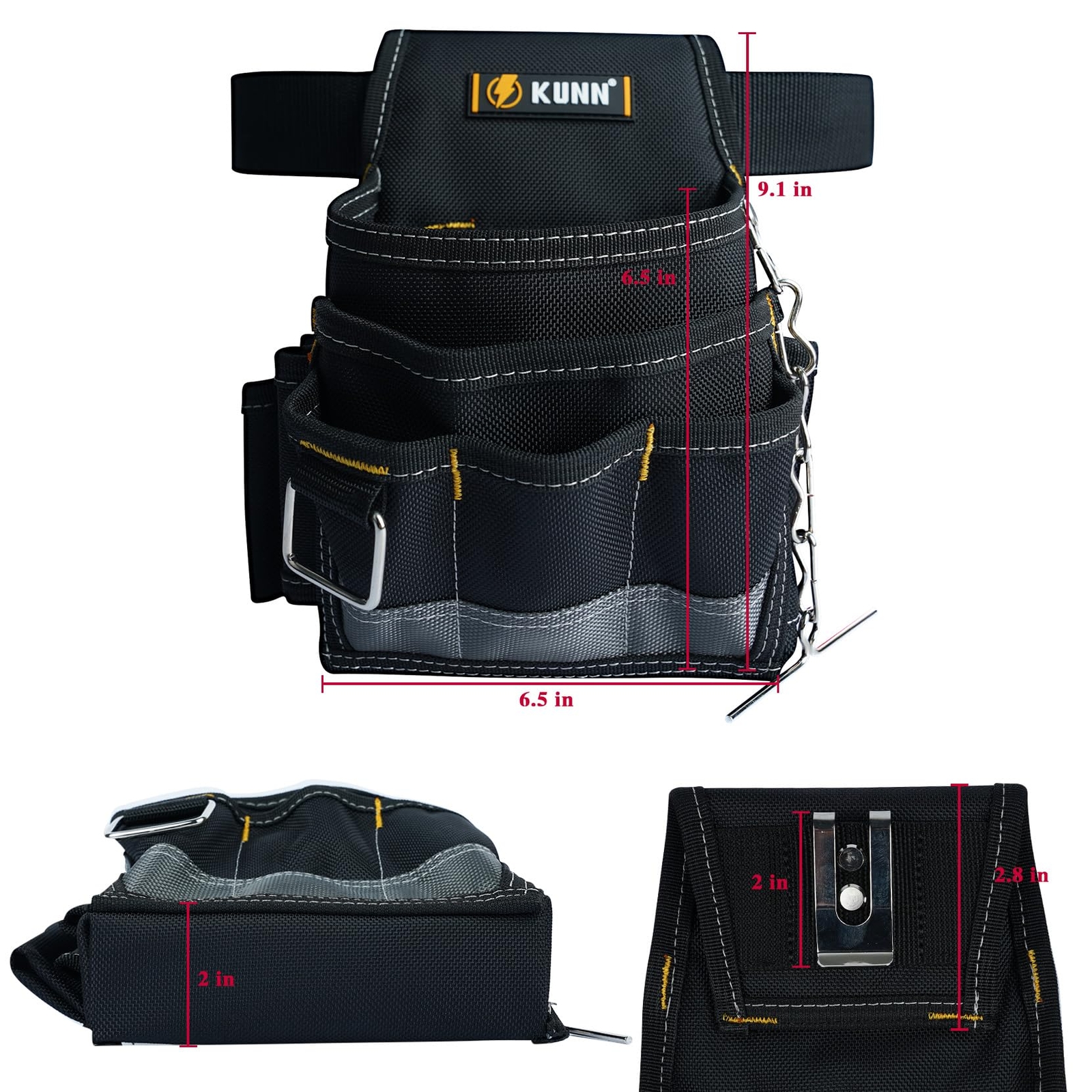 Electrician Tool Pouch Durable Small Basic Maintenance Tool Pouch Belt With Belt