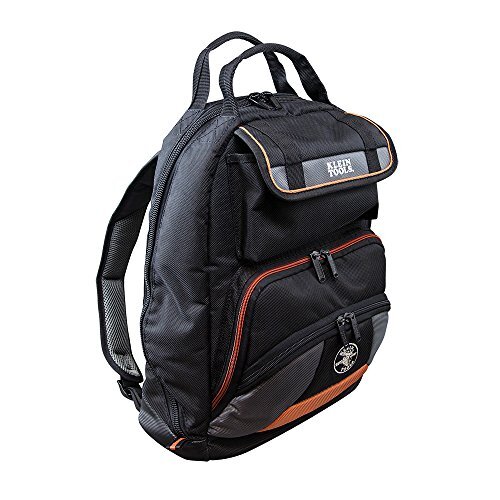 Klein Tools 55475 Tool Bag Backpack, Tradesman w/35 Pockets for Hand Tools &Gear