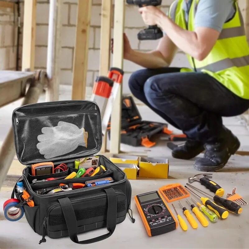 14″Durable Heavy Duty Durable Portable Tool Storage Bag Organizer,Large capacity