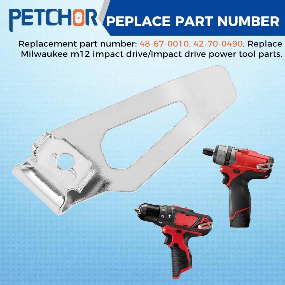 42-70-0490 Belt Clip Screw Set for Milwaukee M12 Square Impact Driver and Wrench