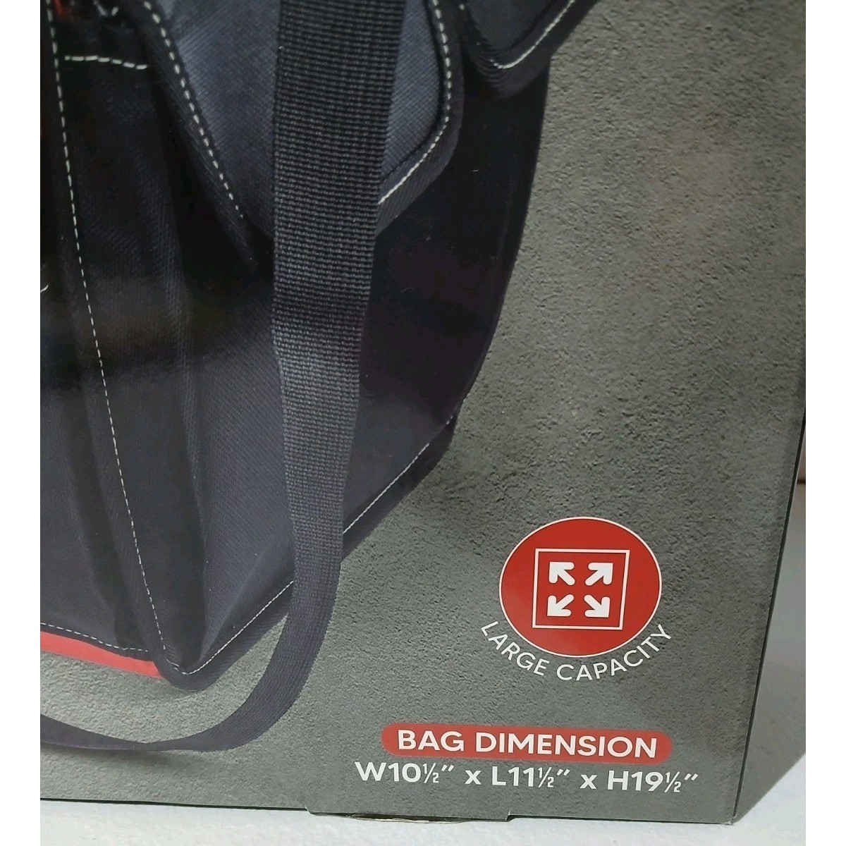 Portable Tool Bag organizer foldable heavy duty 10.5″x11.5″19.5″new in box #1439