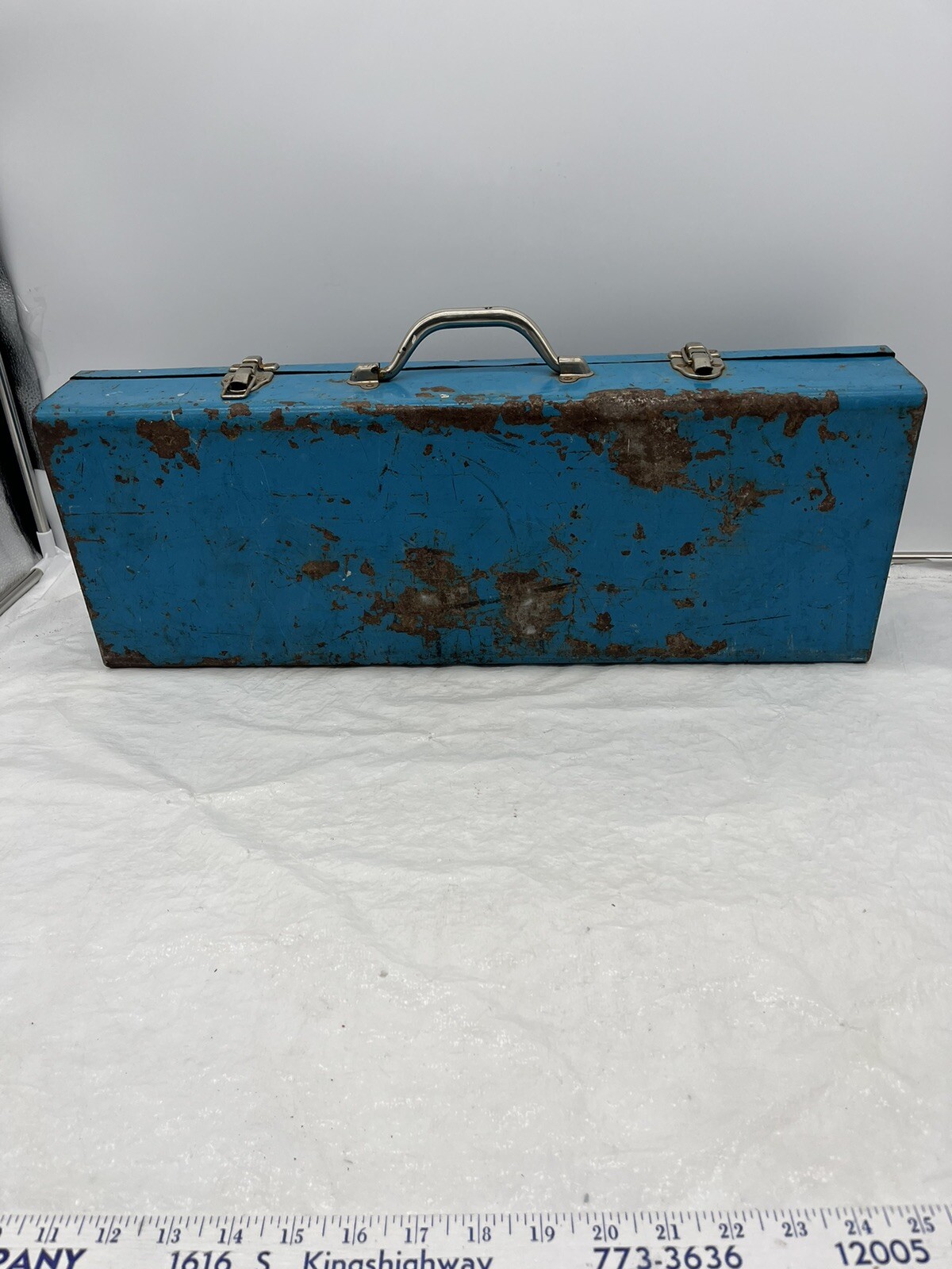 Vintage BOSCH Reciprocating Saw CASE ONLY Metal Box w/Handle & Clasps