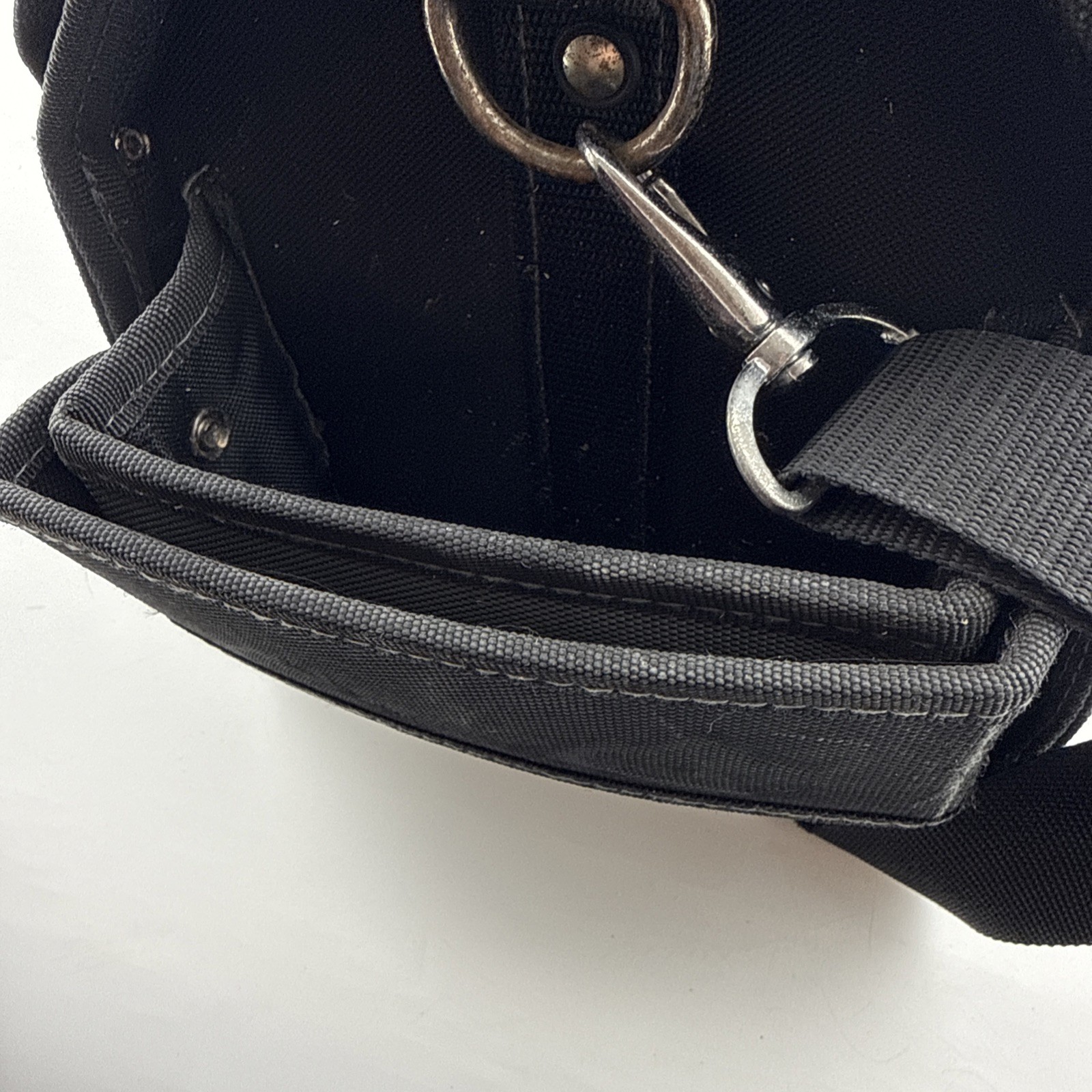 AWP HP Black Electrician Carpenter Work Tool Bag Cushioned Handle Wide Strap
