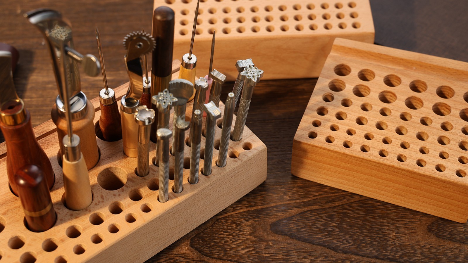 68 Styles Leather Tool Holder Rack – Professional Punch Craft Organizer for Leat