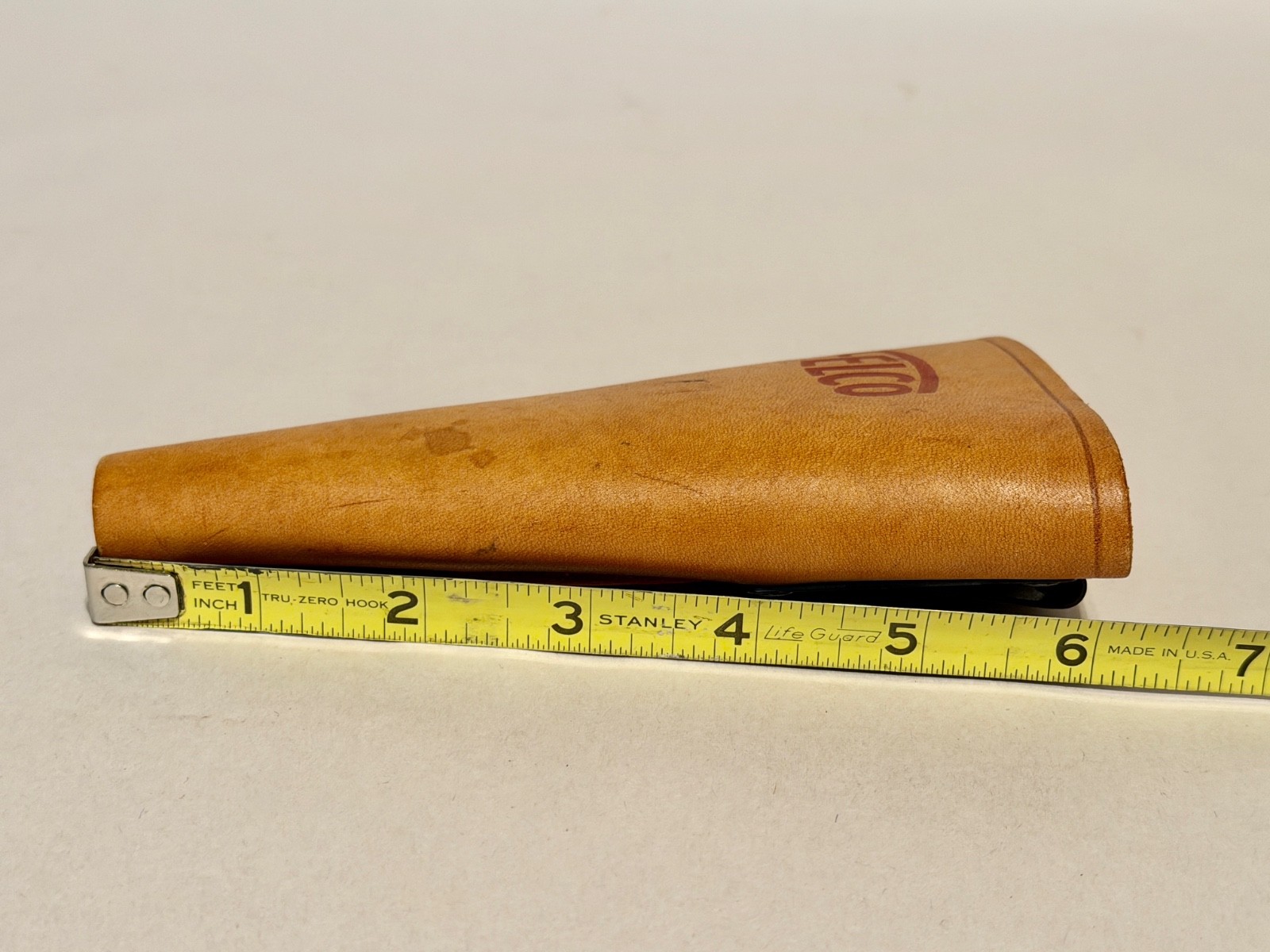 Vintage Felco Leather Pruner Holster Belt Sheath Tan Riveted