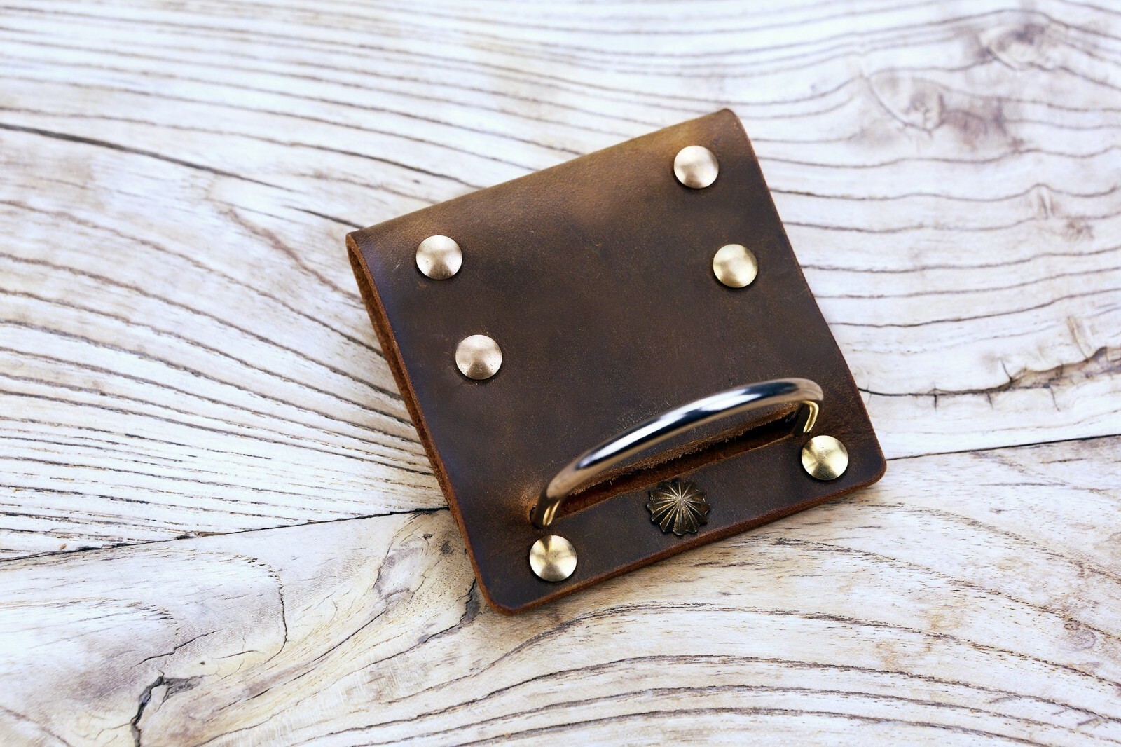 Heavy duty leather hammer belt holder leather tool belt hanger for hatchet axe