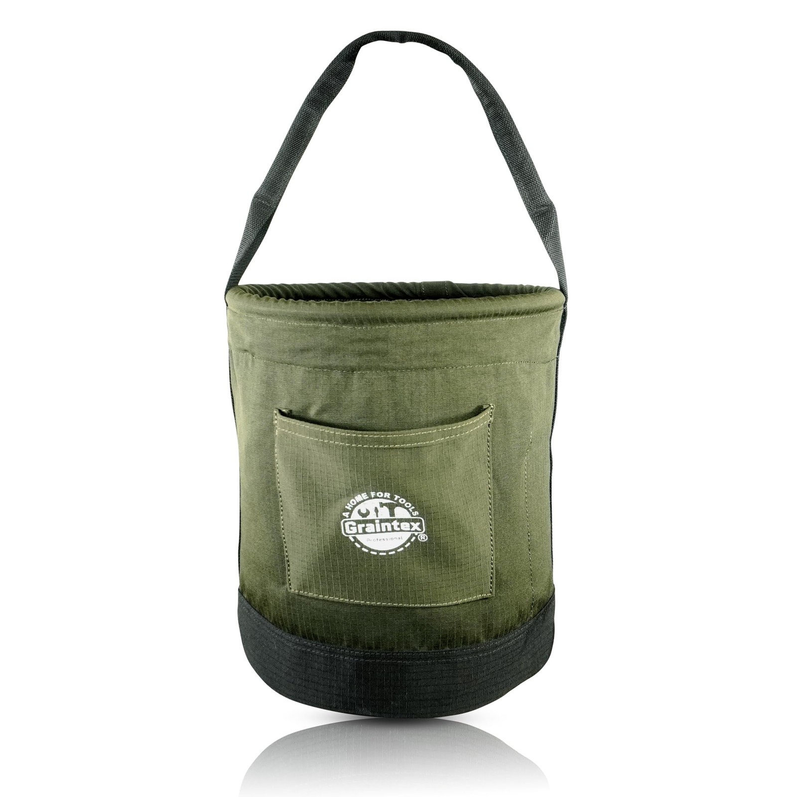 Graintex Canvas Utility Bucket 12″x15″, Round Tool Bucket, Reinforced Base & …