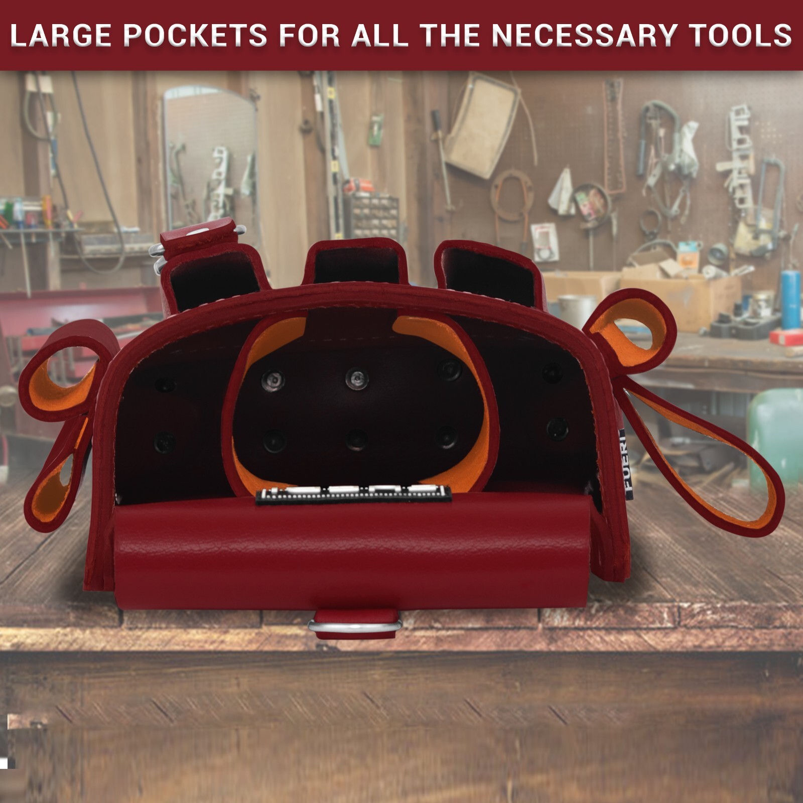 Leather Tool Pouch for carpenters electrical Tool bag for electricians Framers