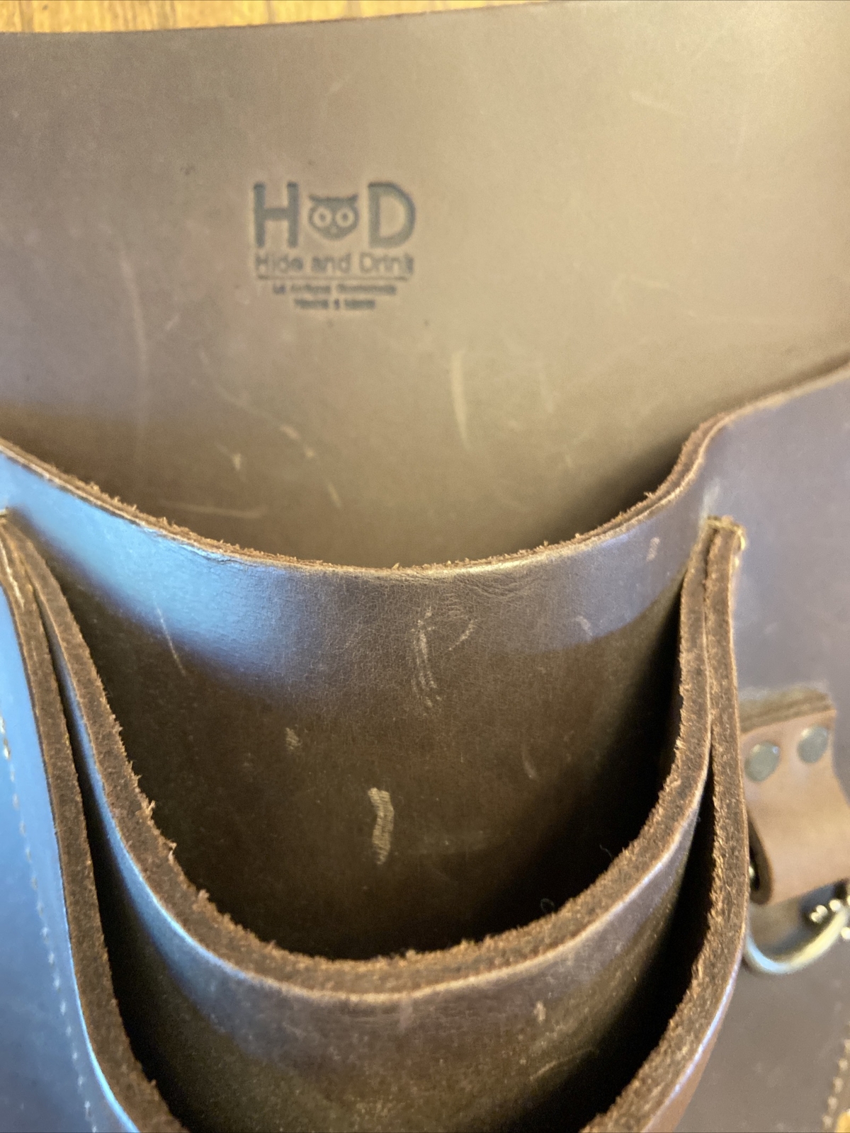 Hide & Drink, Thick Leather Florist Tool Belt, Farmer Unique, Brown NEW WITH TAG