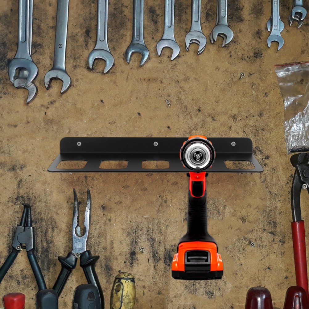1 Set Wall Mount Hammer Holder – Power Tool Organizer with 5 Slots – Heavy Duty