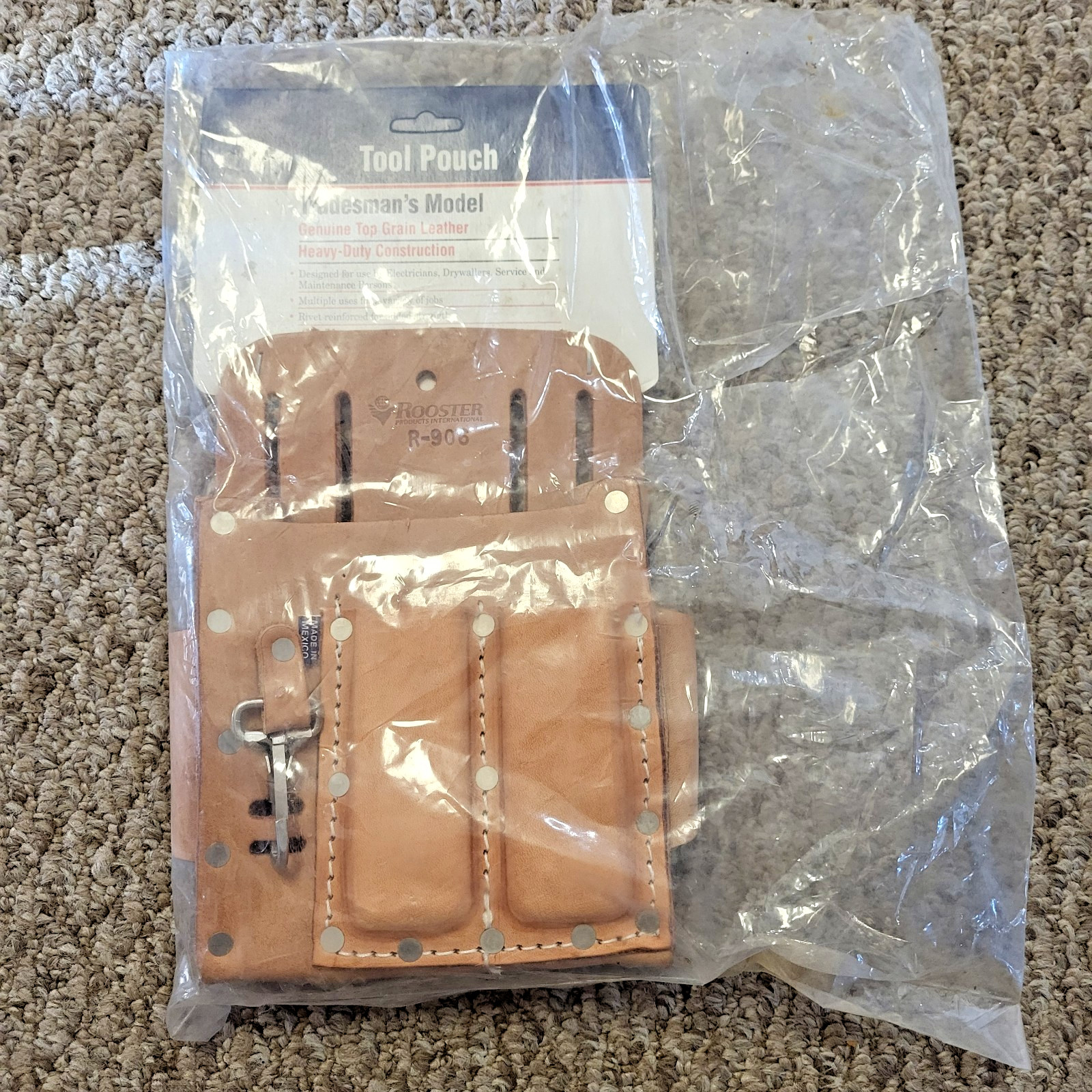 Vintage Rooster Tool Pouch Tradesman’s Model R-906 NEW