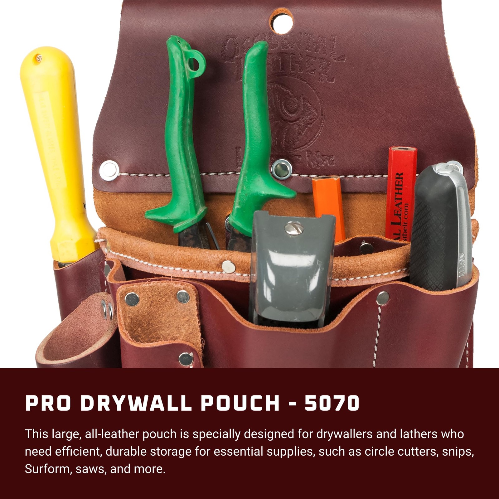 Pro Drywall Pouch – 11 Pockets & Tool Holders – Made in USA
