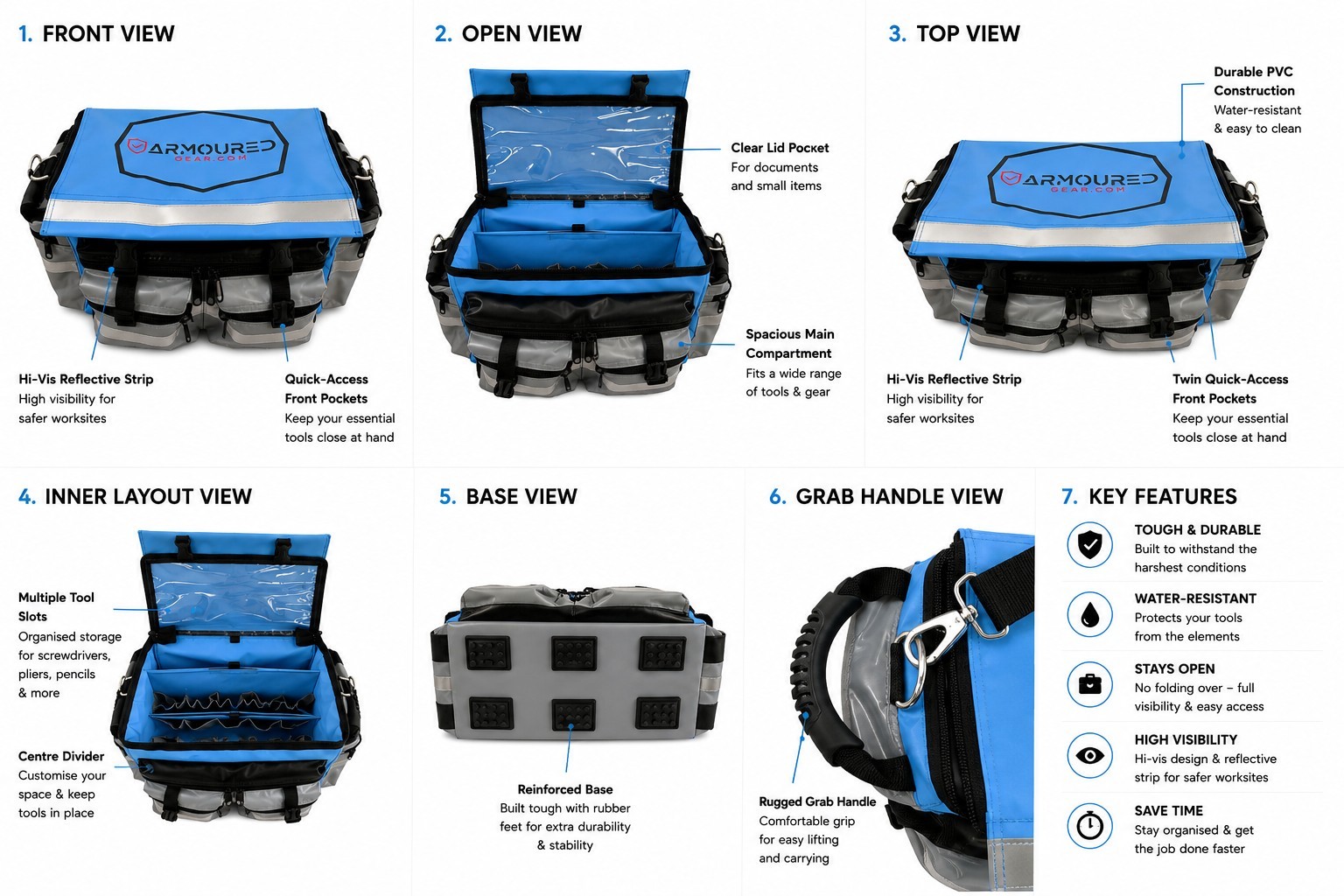 Armoured Gear Heavy Duty Vinyl Tool Bag