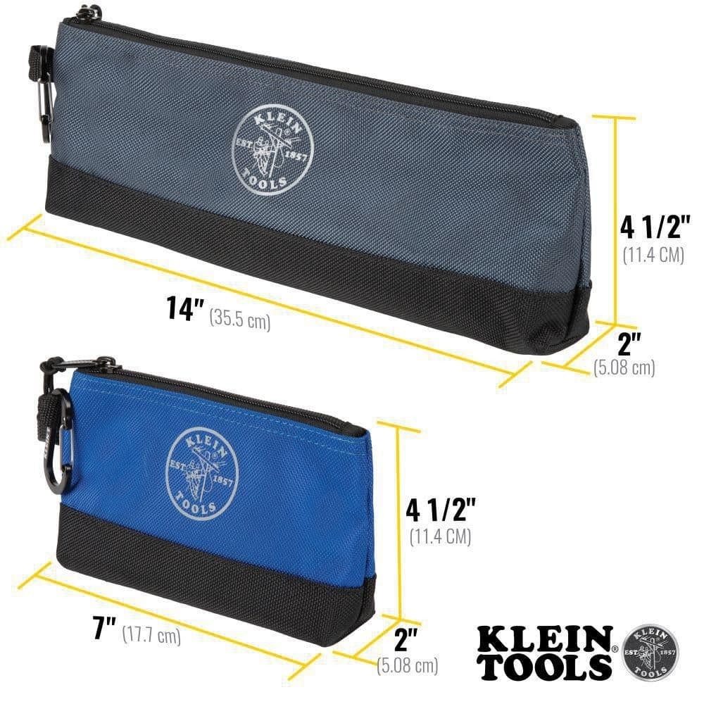 Klein Tools |55559| 7 in. and 14 in. Stand-up Zipper Bags (2-Pack)