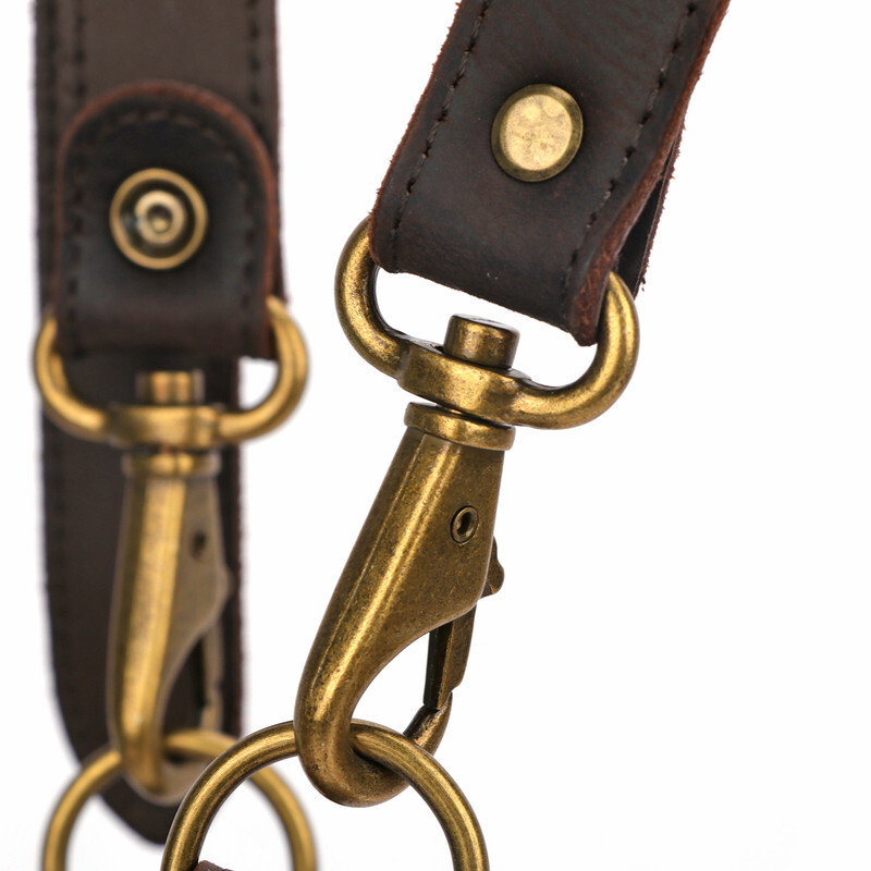 Real Leather Tools Belt Harness Suspenders Carpenter Belt Carry Strap Heavy Duty