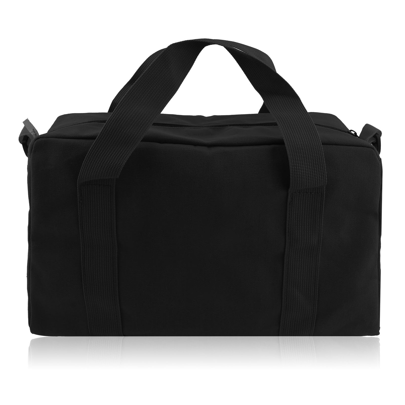 Small Tool Bag,Close Top Wide Mouth Organizer Bag,Large 12 Inch, black