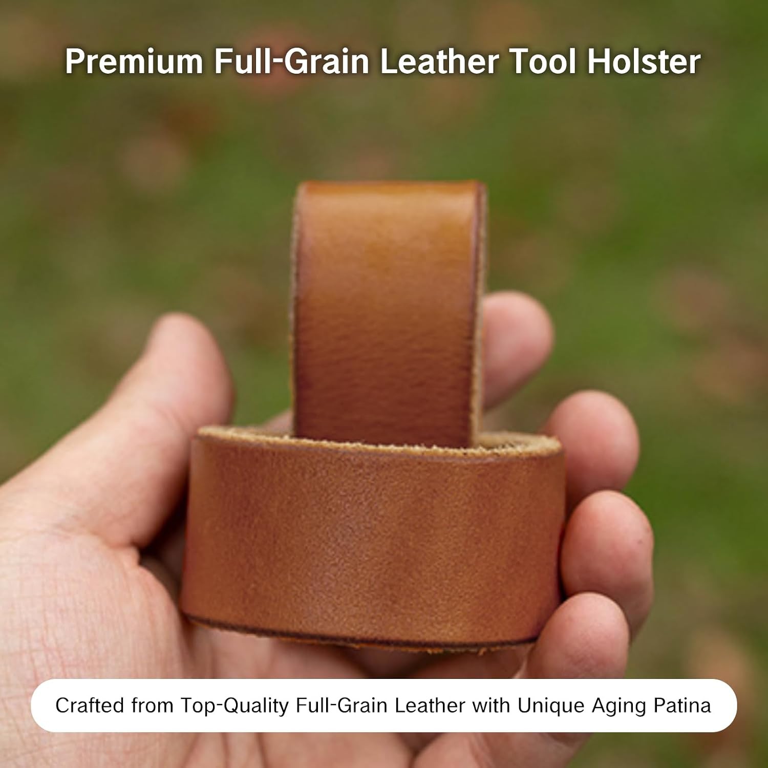 Hammer Holster with Belt Leather Premium Hammer Holder for Tools Snap-In Ha