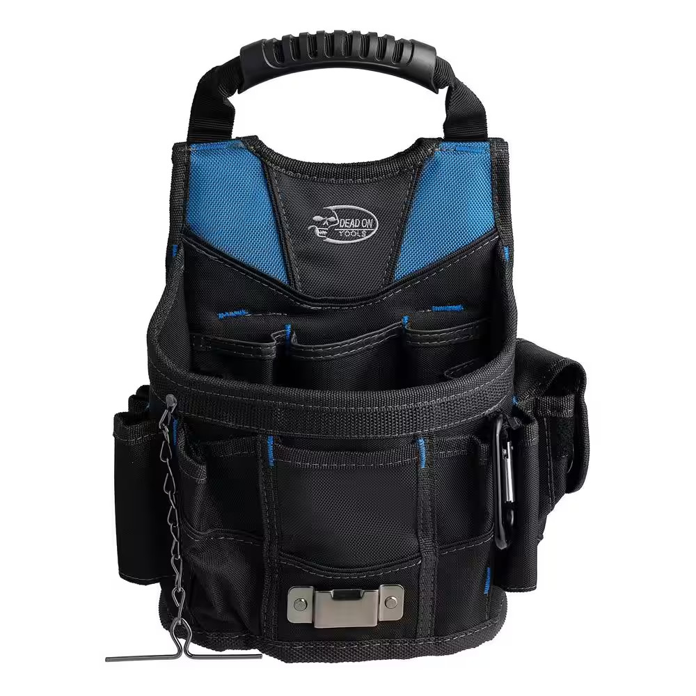 Dead On Tool Tote Utility Pouch 10 In Open Top Bag 13 Pocket Electrician