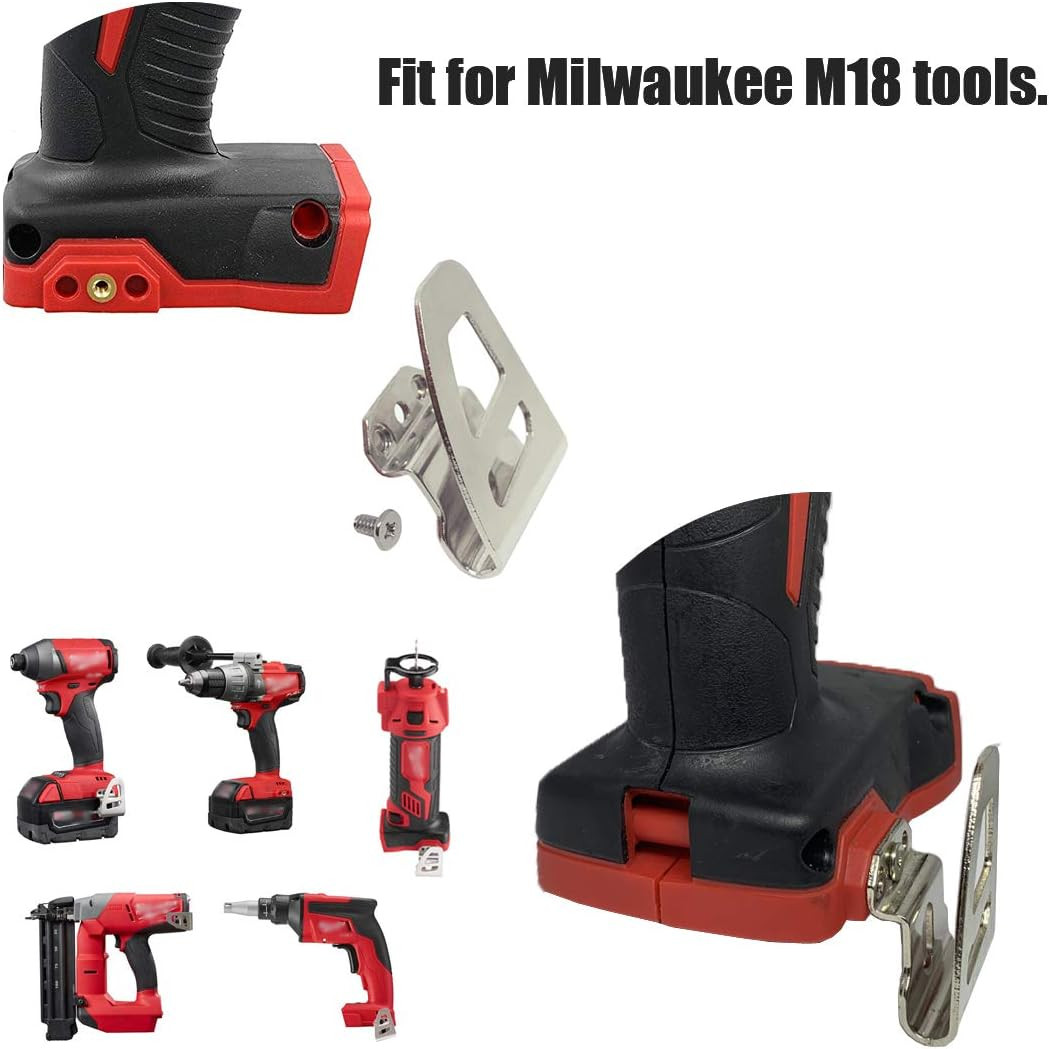 Replacement Belt Clip Hook With Screw Milwaukee M18 Impact Driver Drill 5 Pack