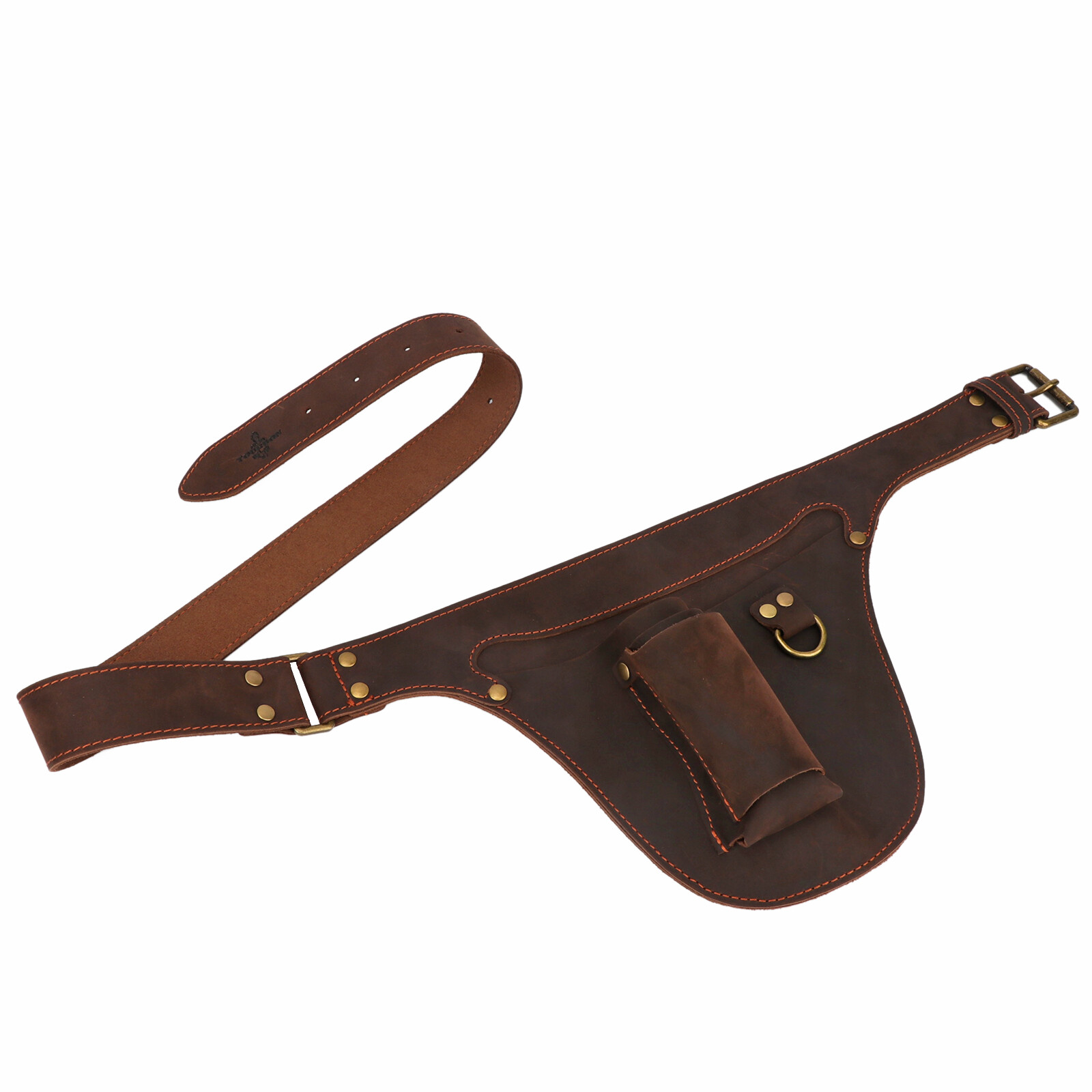 TOURBON Leather Garden Tools Carrier Belt Pouch Holster Workshop Florists Farmer