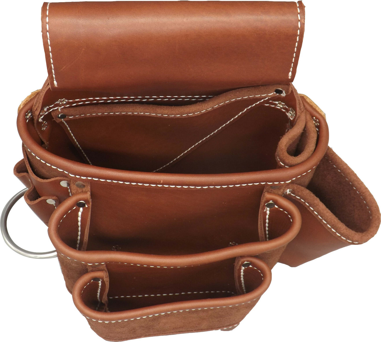 AMISH LEATHER TOOL POUCH Construction Work Belt Bag Set Left Right USA HANDMADE