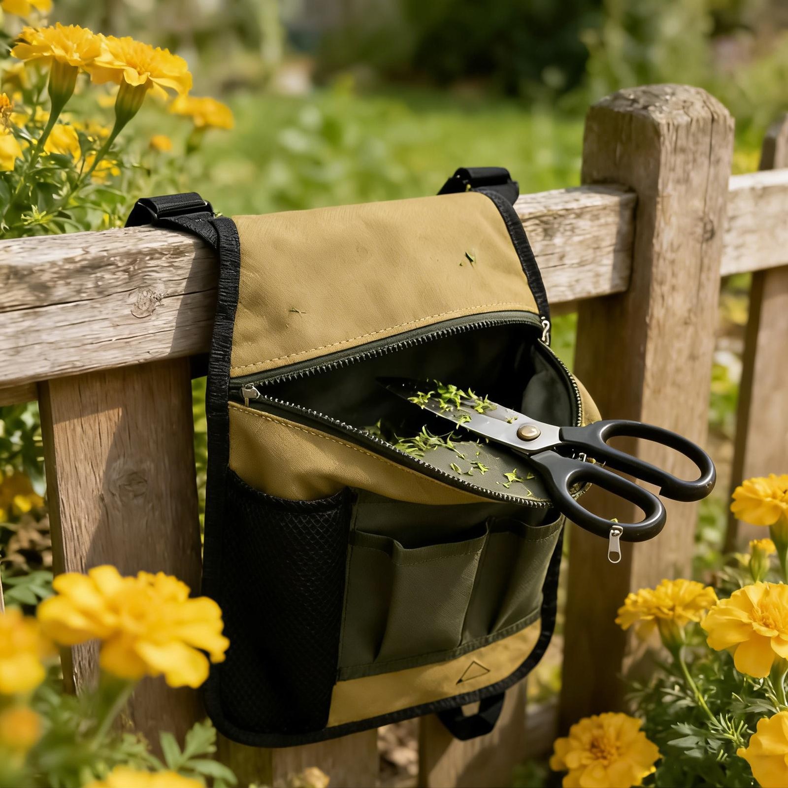 Tool Belt Garden Pouch Pocket Leather Builders Adjustable Hammer