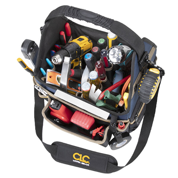 CLC Custom Leathercraft PB1531 13″ Molded Base Electrical/HVAC Tool Carrier Bag