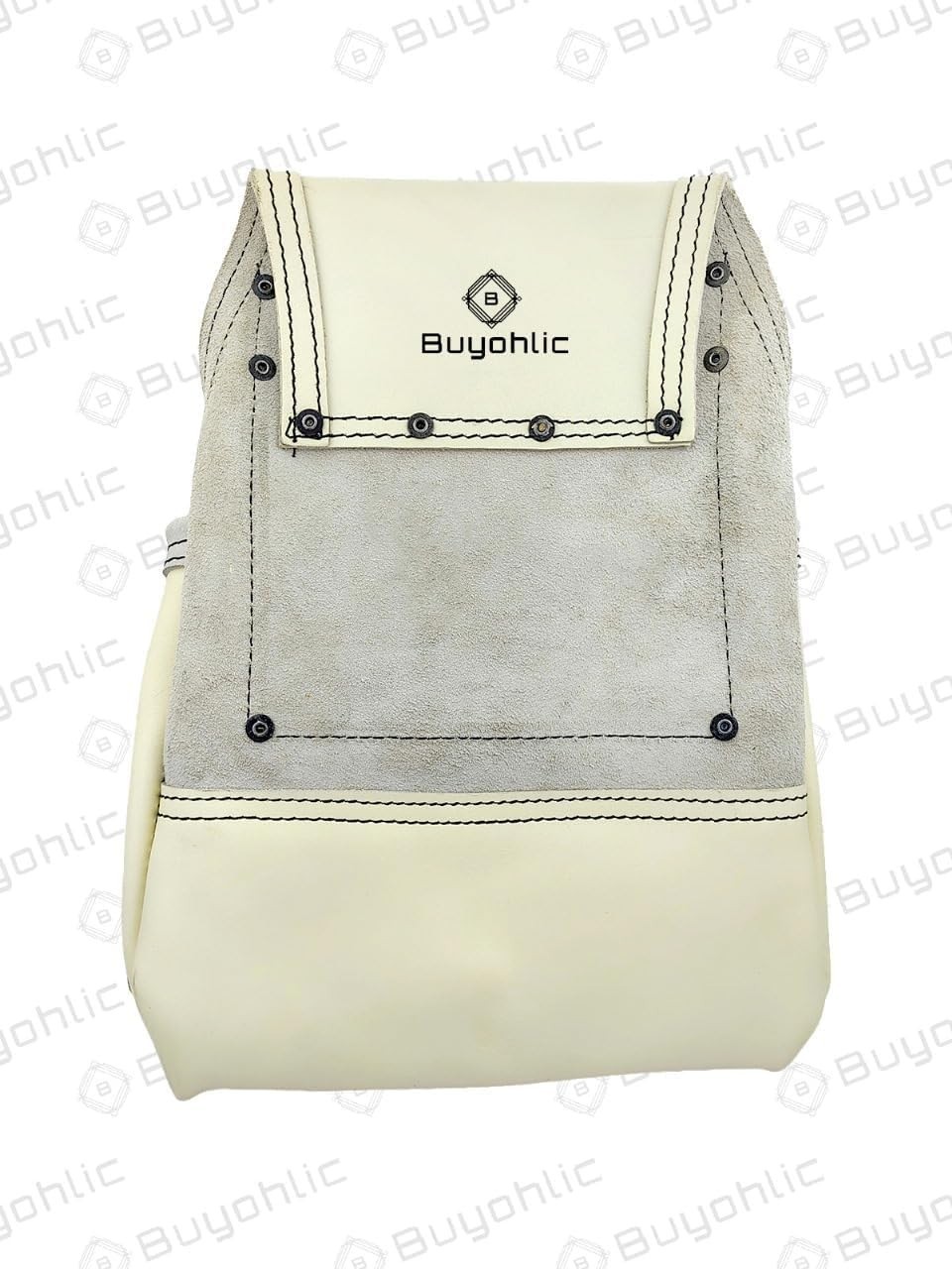 Heavy-Duty Leather Tool Bag 10 Pocket Top Grain Construction Pouch