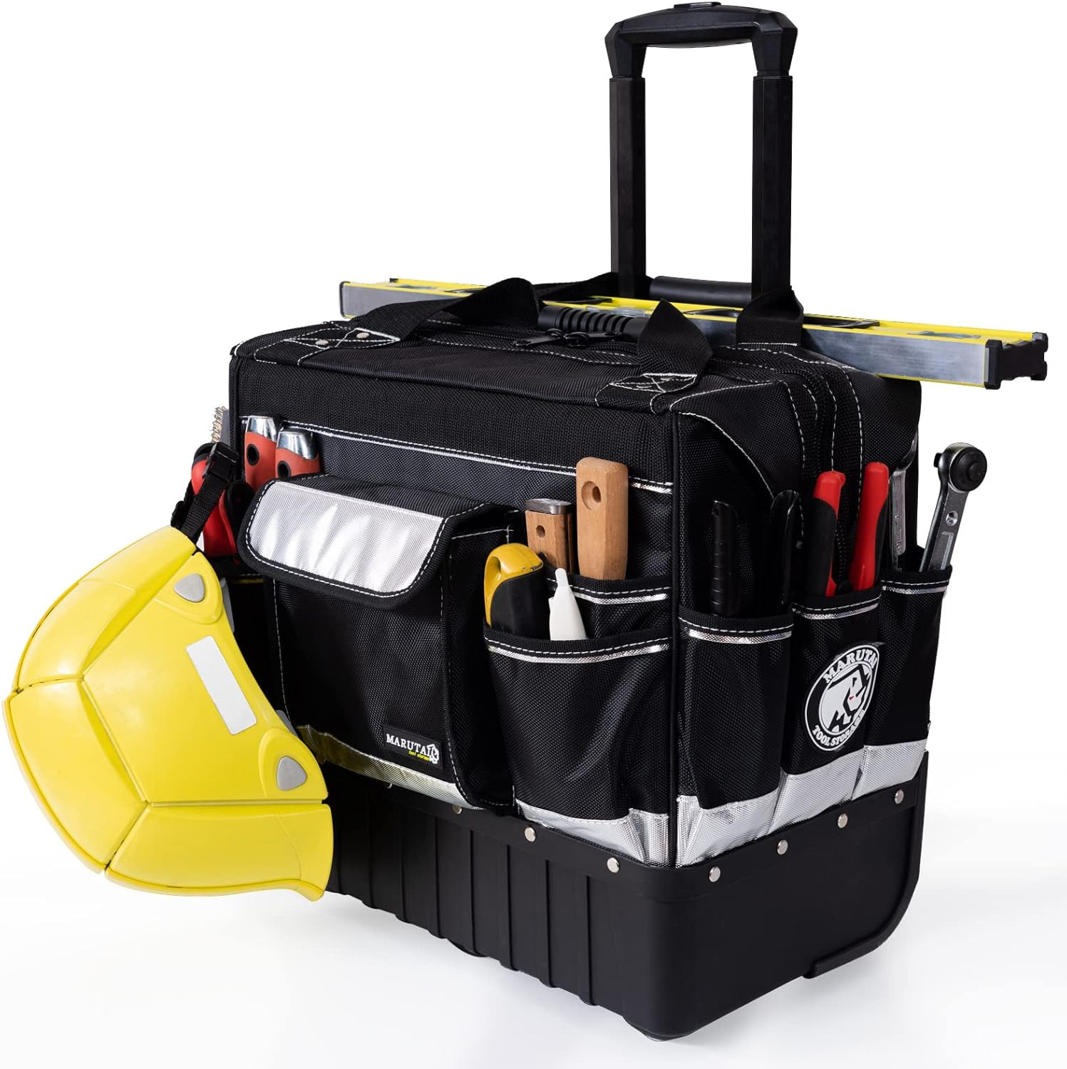 18» Rolling Tool Bag, Waterproof Tool Bag with Wheels, Portable Storage Organiz