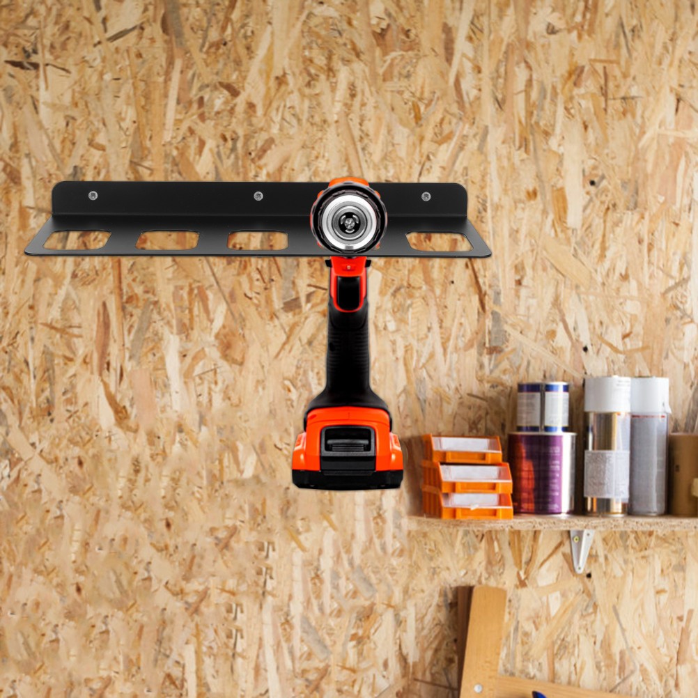 1 Set Wall Mount Hammer Holder – Power Tool Organizer with 5 Slots – Heavy Duty