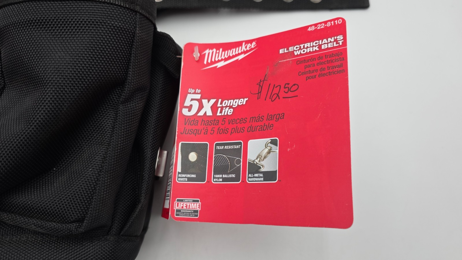 Milwaukee 48-22-8110 29-Pocket Electricians Adjustable Tool Bag Belt New