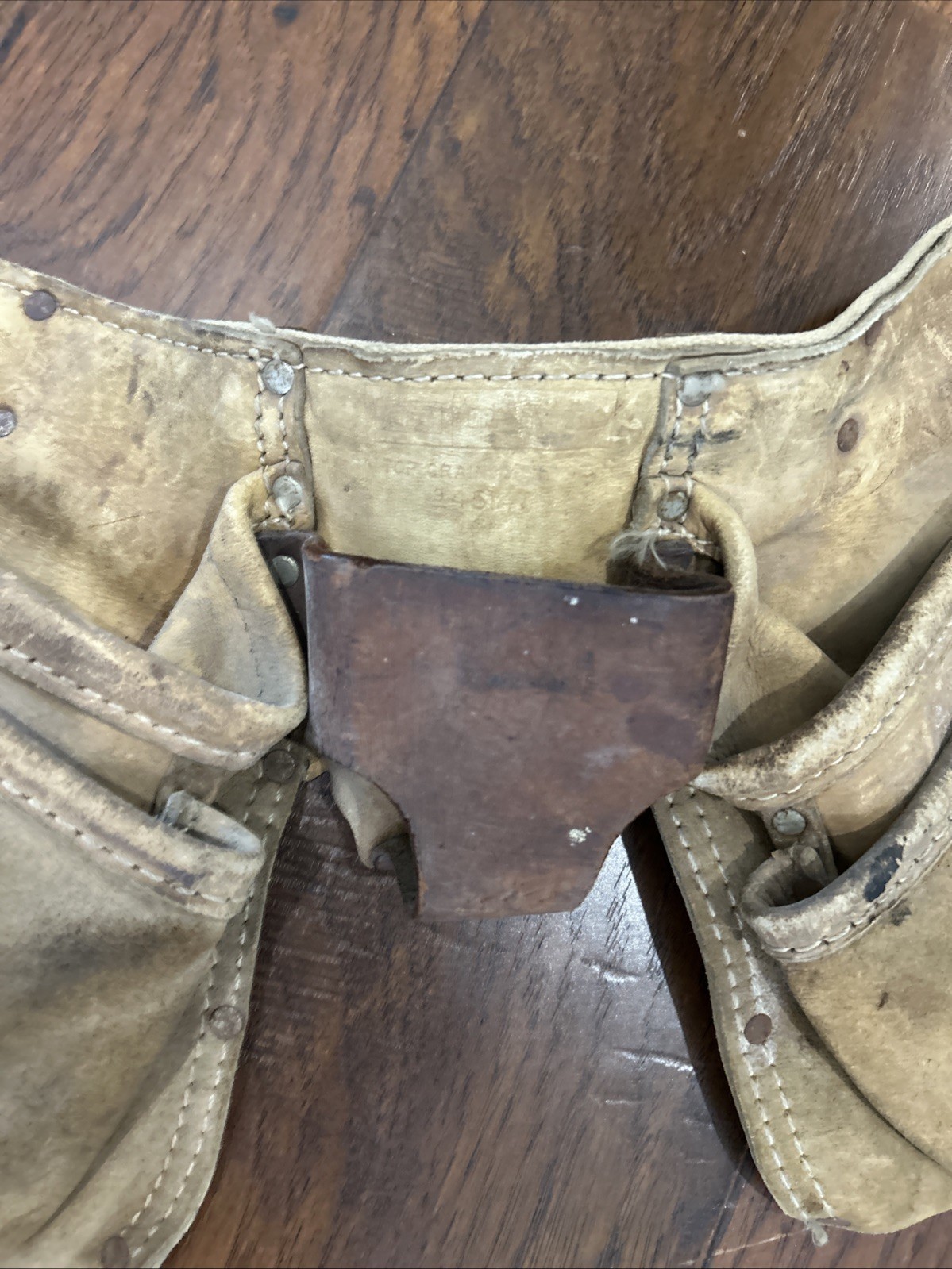 Vintage Sears Craftsman Carpenter Tool Belt Apron 45147 Heavy Top Grain Cowhide