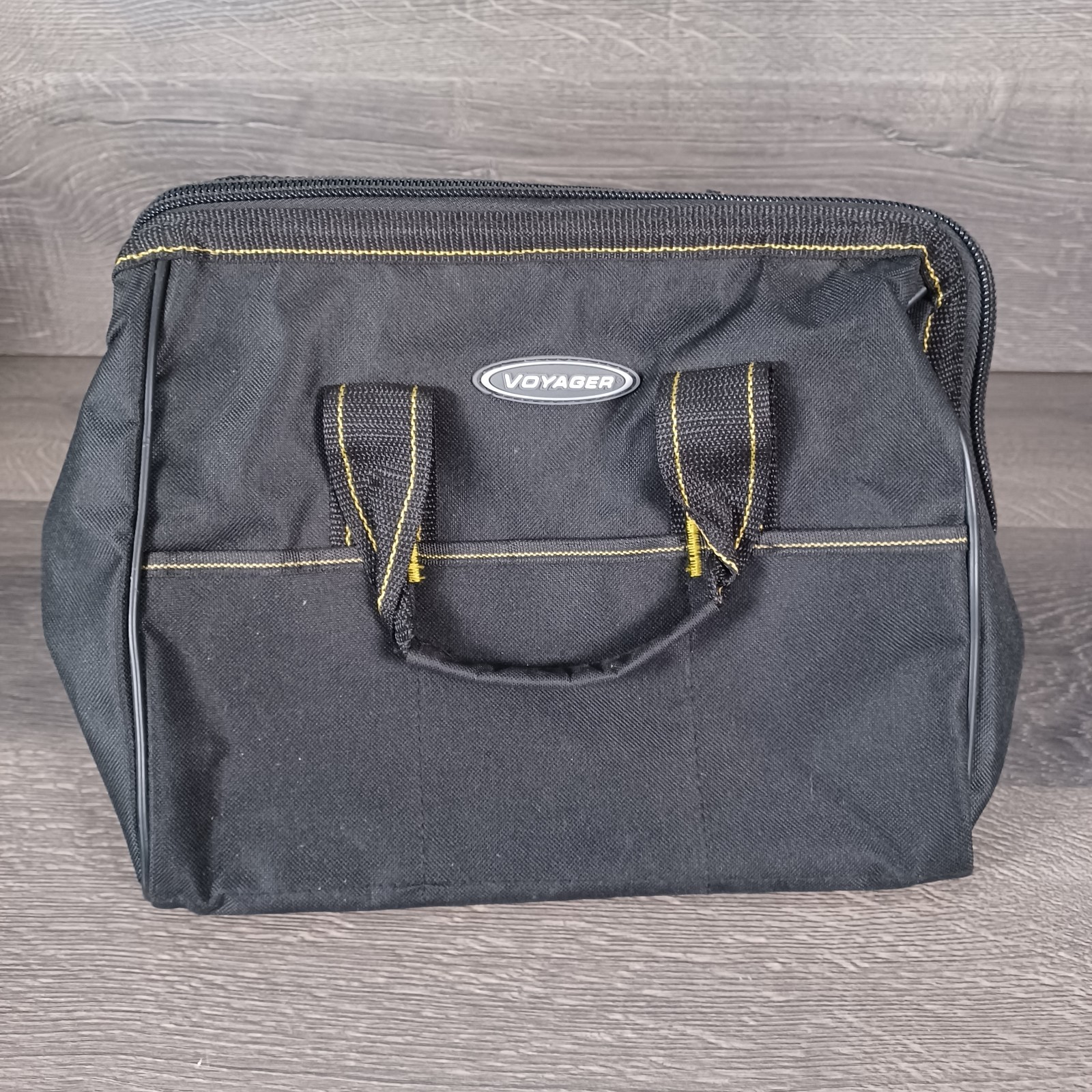 Lot of 2 Voyager Rugged Fabric Hardware Tool Carrier Tote Bag with Carry Strap