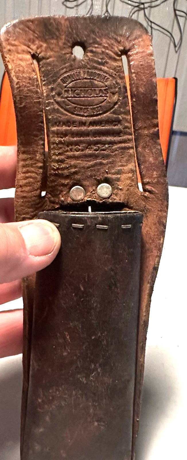 Nicholas Utility Knife Lined Sheath 453R Construction Pouch