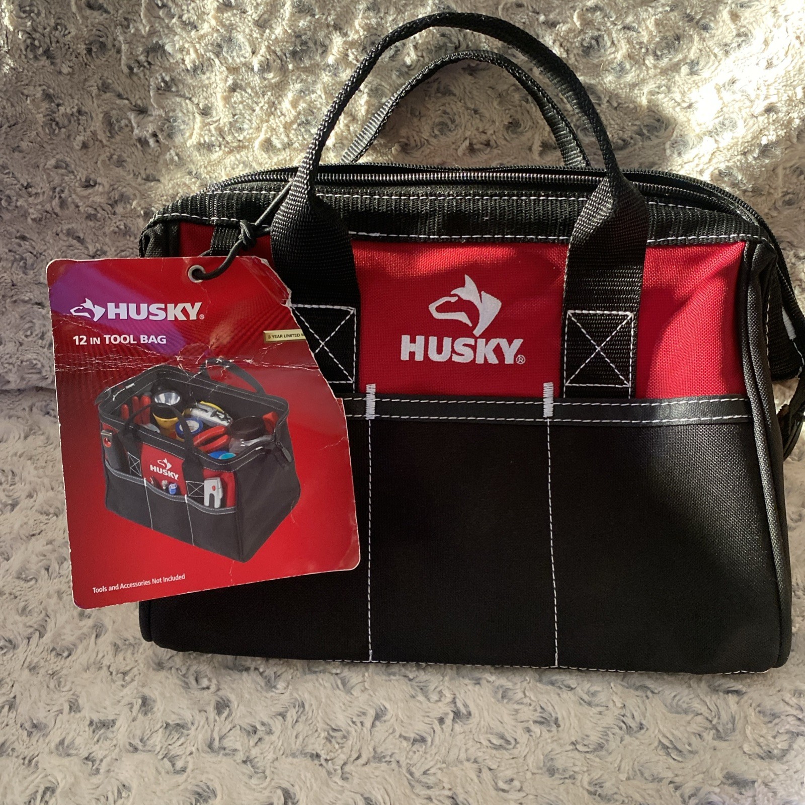 Husky 12-Inch Tool Bag (12 x 9 x 8 inch)