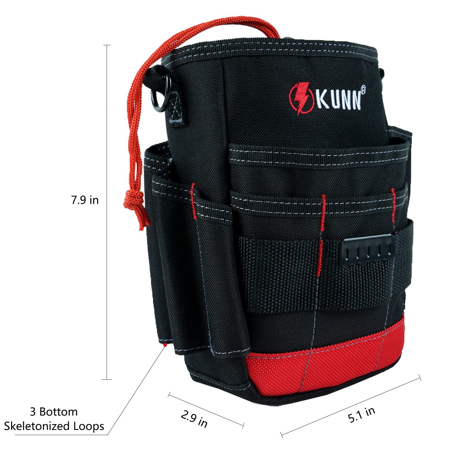 Small Tool Pouch Utility Tool Belt Pouchescompact Top Drawstring Closure Electri