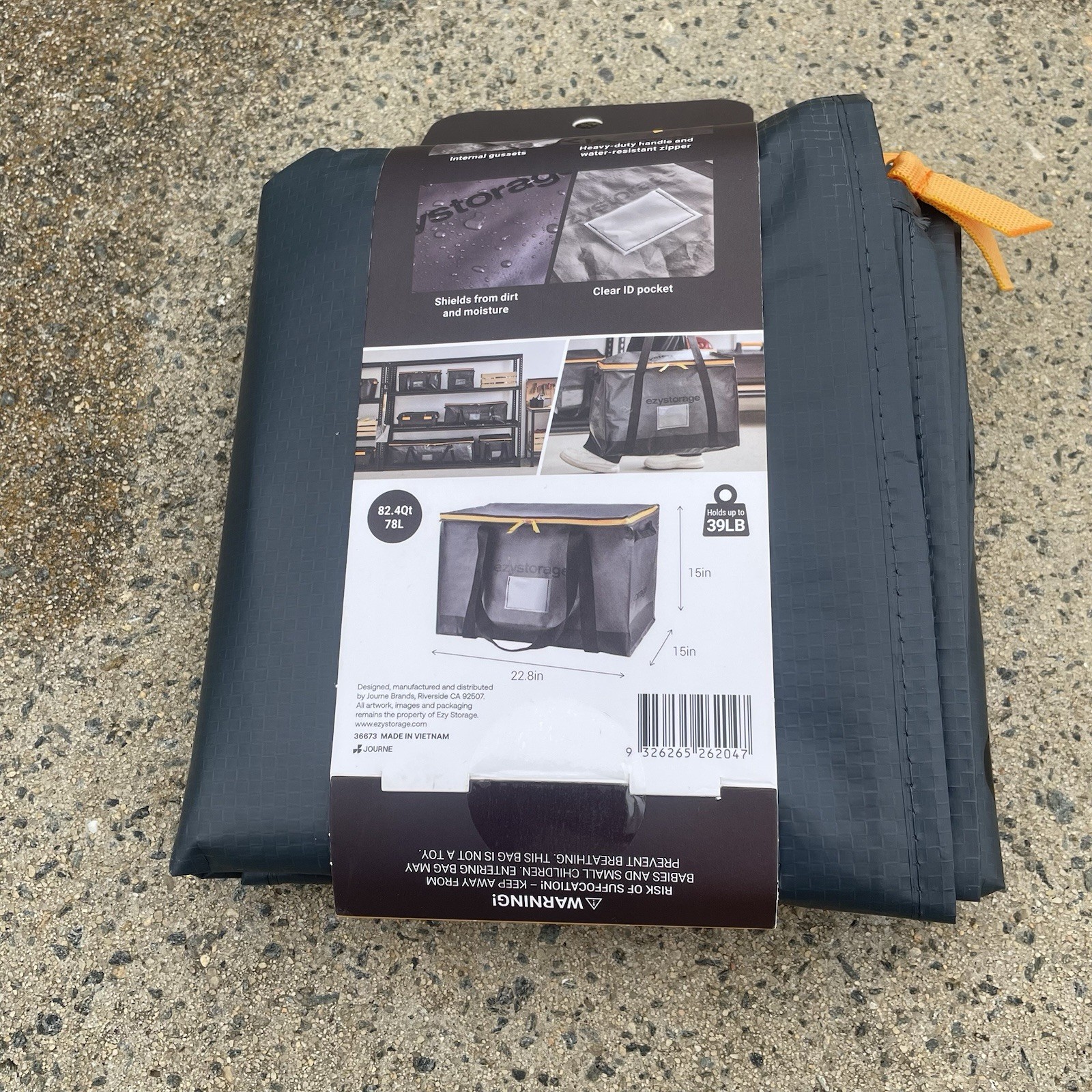 EzyStorage 20.6Gal Utility Bag Holds Up To 39Lb Brand New Never Used