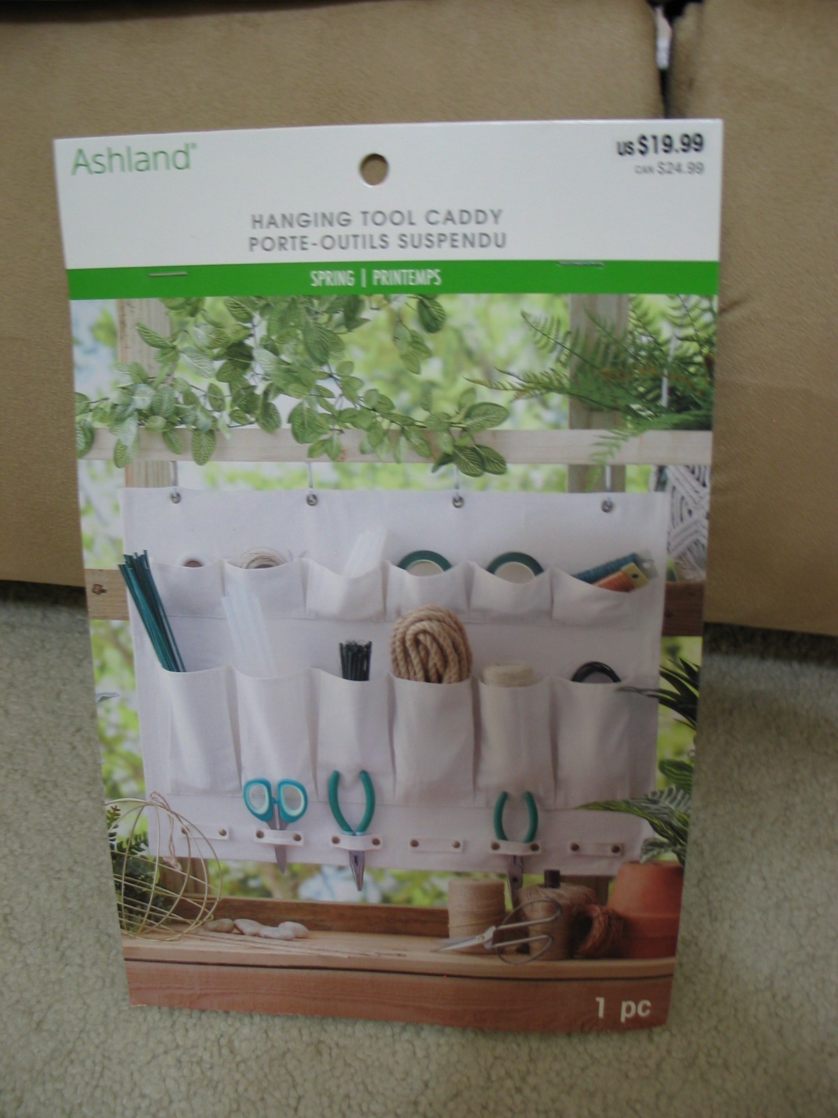 NEW Ashland cotton hanging tool caddy organizer White