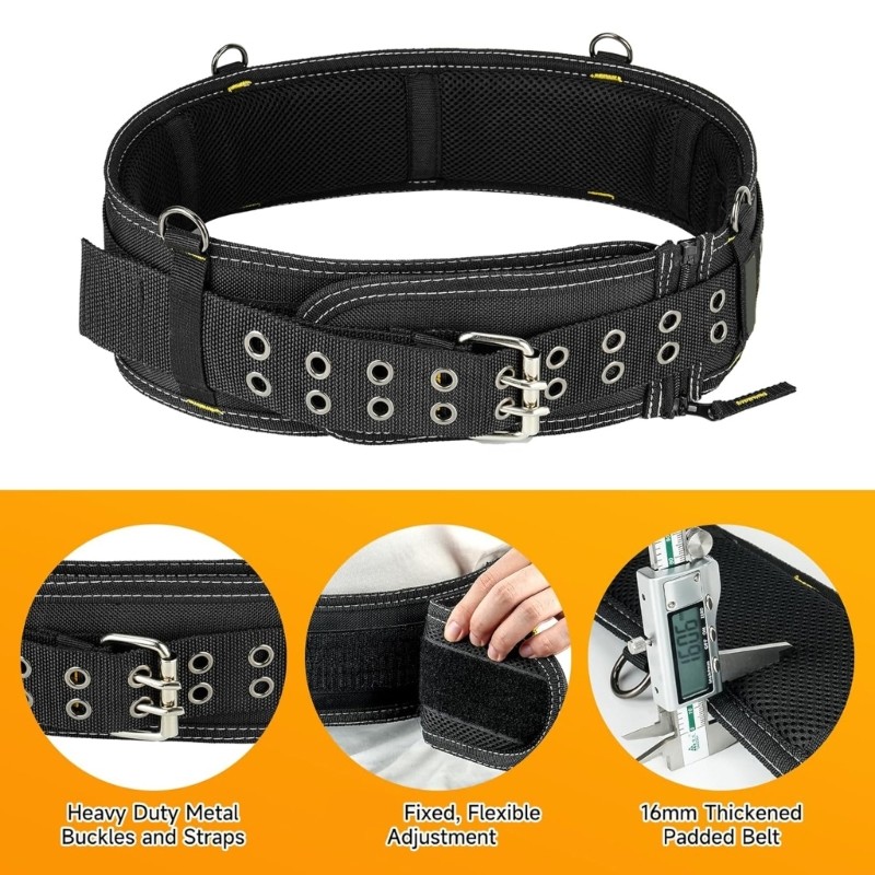 Professional Tool Organizers Belt With Reinforced Stitching And Steel Hardware