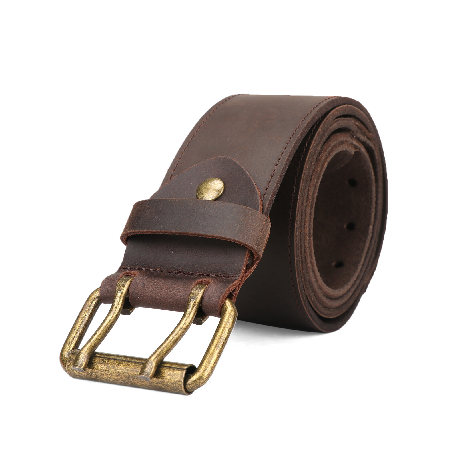 TOURBON Men Leather 2″ Wide Workshop Heavy Duty Tool Belt Removeable Buckle